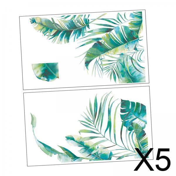 Calcomanías de pared,Calcomanía de pared de plantas ,arte mural,decoración del hogar,Papel tapiz de PVC,pegatinas de pared de hojas ,puerta,Fondo decorativo para sala de