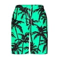 thumbnail image 4 of COSFO Casual Men Swimming Trunks Hawaiian Summer Beach Board Shorts Elastic Waist Breathable Loose Fit Quick Dry Drawstring Swim Shorts, 4 of 5