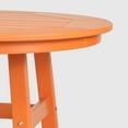 thumbnail image 4 of WestinTrends Outdoor 42" Height HDPE Patio Round Bar Table, Orange, 4 of 7