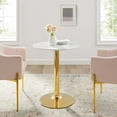 thumbnail image 4 of Verne 28" Artificial Marble Dining Table, 4 of 6