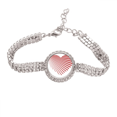 thumbnail image 1 of Bracelet Chaîne Cheville Tennis Saint-Valentin à Pois Rouges Bijou Diamant, 1 of 3