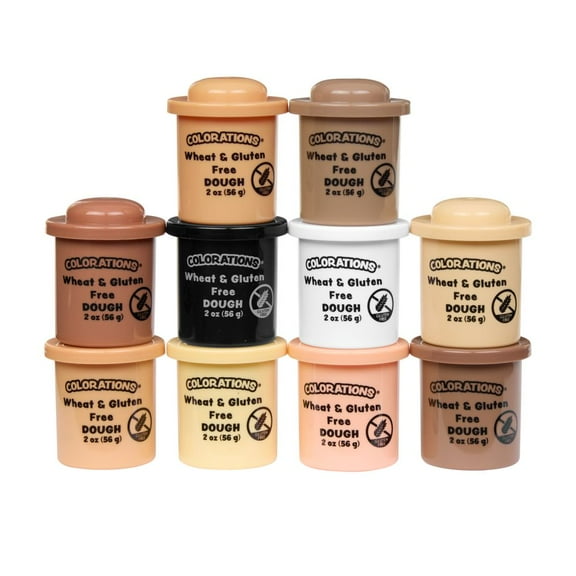Colorations Colors Like Me Wheat & Gluten Free Dough - 10 Colors, each 2oz