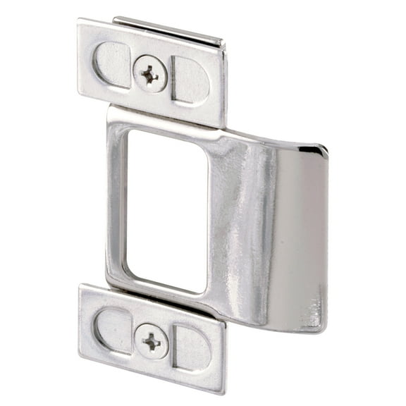 Adjustable Door Strike, 2 Piece, Chrome Plated