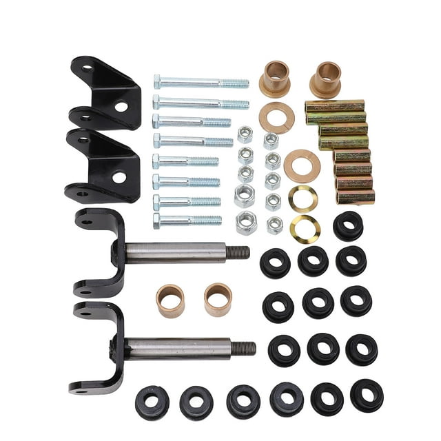 Manchons de Bague de Ressort de Feuille de Suspension, Installation Facile Robuste Remplacement Direct Kits de Réparation avant de Chariot 1016389 Réduction de Bruit pour Gaz DS et Électrique
