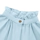 thumbnail image 5 of Camisa de manga larga con cuello alto para niñas, de color liso, versátil, con encaje plisado, para desplazamientos diarios, para niñas, top de manga larga con cuello alto, top de poliéster para niños, 5 of 6