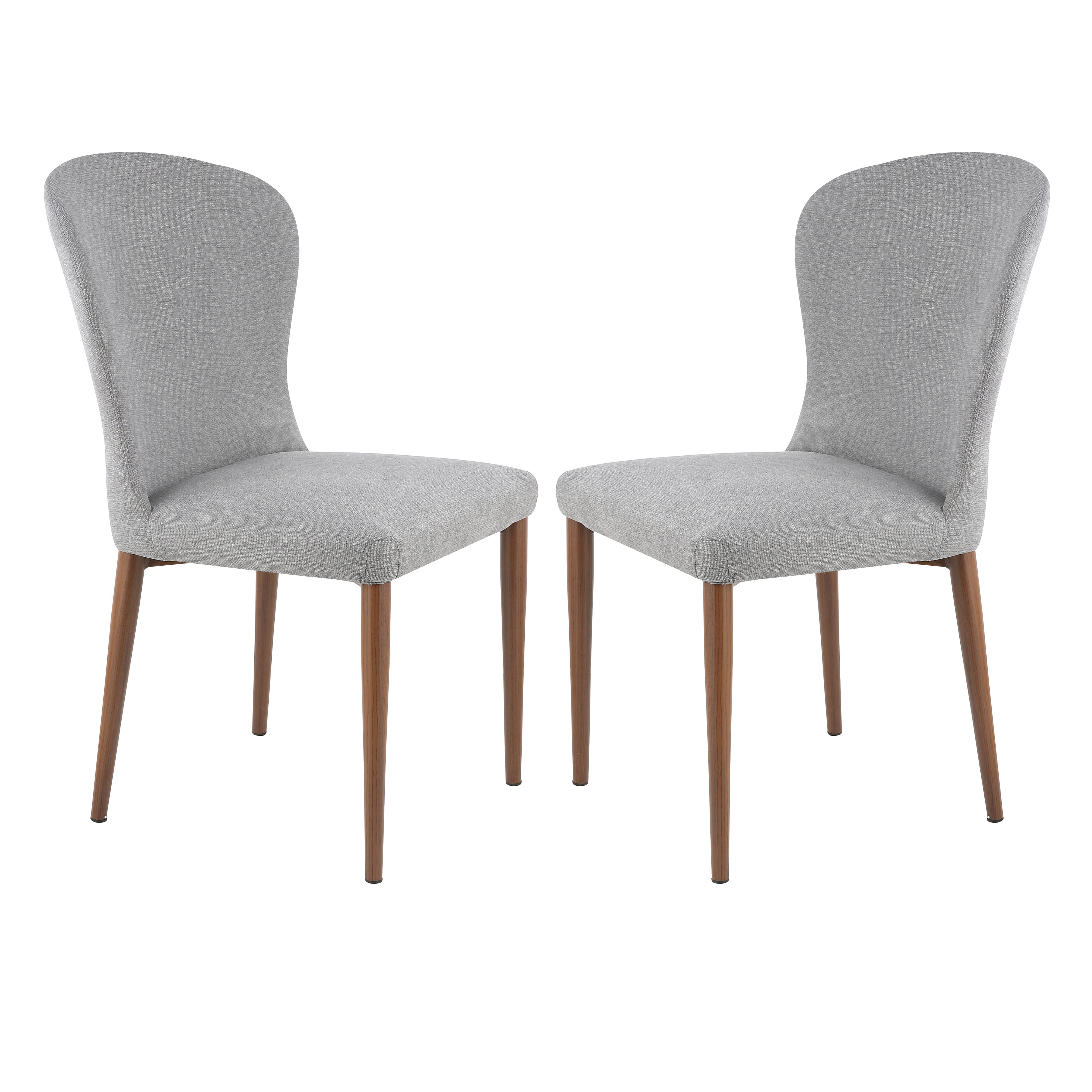 Poly & Bark Creston Dining Chair in Grey (Set of 2) - Walmart.com - Walmart.com