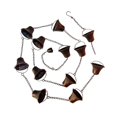 thumbnail image 2 of Cadenas de para canaletas con 12 copas, resistentes para drenaje de aleros, decorativas de metal para bajantes exteriores, techos y patios., 2 of 8