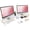 White-30.3-40.5‘’L*9.45‘’D*4.9‘’H, variant on Dual-monitor-stand-riser-for-desk Adjustable Length 32-40 Inch Large Desktop Computer Monitor Riser For 2 Screens Desk Shelf Organizer Stand Computer/laptop/pc/printer/tv Black