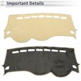 thumbnail image 5 of Unique Bargains Dash Cover for Chevy Trax 2017-2020 Non-Slip Dashboard Carpet Mat Polyester Silicone Beige, 5 of 7