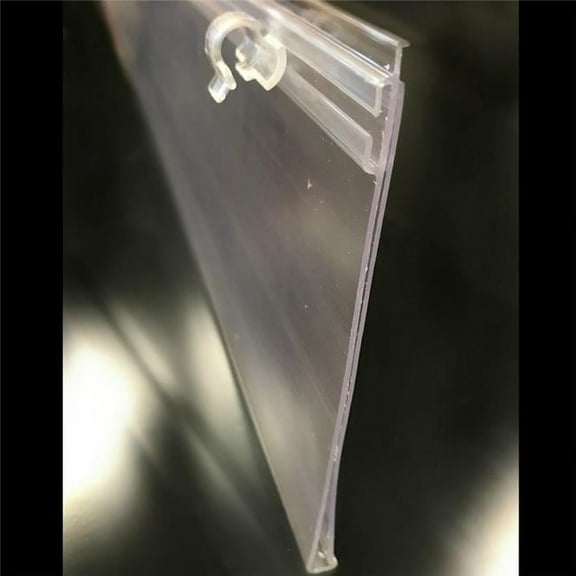 Kinter 9700832 4.75 x 0.67 x 23.625 in. Large POP Ticket Holder Plastic, Clear - Pack of 10