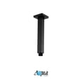 thumbnail image 3 of Aqua Piazza Black Shower Set w/ 8" Ceiling Mount Square Rain Shower, Handheld and 4 Body Jets, 3 of 6