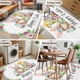 thumbnail image 5 of Happy Easter Area Rugs 3'x5', Small Throw Rugs for Living Room Bedroom, Watercolor Gnomes Eggs Flowers Botanical Spring Indoor Outdoor Rug Non-Slip Low Pile Carpet Runner Reversible Floor Mats, 5 of 8