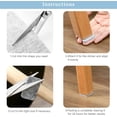 thumbnail image 4 of Protector de muebles multiusos, rollos de tiras de fieltro autoadhesivas para superficies antideslizantes, almohadillas resistentes, fáciles de cortar y usar, 4 of 5