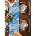 thumbnail image 2 of Coastal Lemon Table Runner Cotton Linen 36 Inch Holiday Dresser Scarves, Summer Ocean Sea Yellow Fruits Leaf Tree Tablerunner for Kitchen Coffee Dining Bedroom Dinner Scarf Décor 13''x36'', 2 of 9
