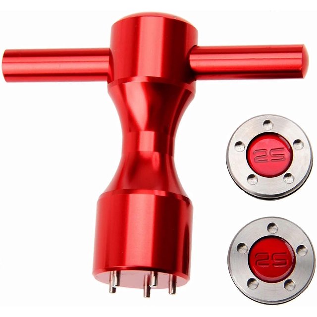 KAIYANG Juego de 2 herramientas con llave para pesas de golf personalizadas, llave de 5 puntas para tornillos de pesas de golf (25 g) 25 g