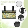 thumbnail image 5 of Jiueut Daisy Wheelchair Side Organizer Storage Bag Armrest Pouch for Women Outdoor Chair Armrest Storage Organizer Hanging Bag Removable Wheelchair Bags to Hang on Side, 5 of 7