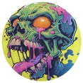 thumbnail image 3 of Psychedelic Zombie Skull Print Round Carpet Circle Rug Outdoor Patio Area Rug Washable Large Area Rugs Hallway Room Decor Fitness Mats, 3 of 8