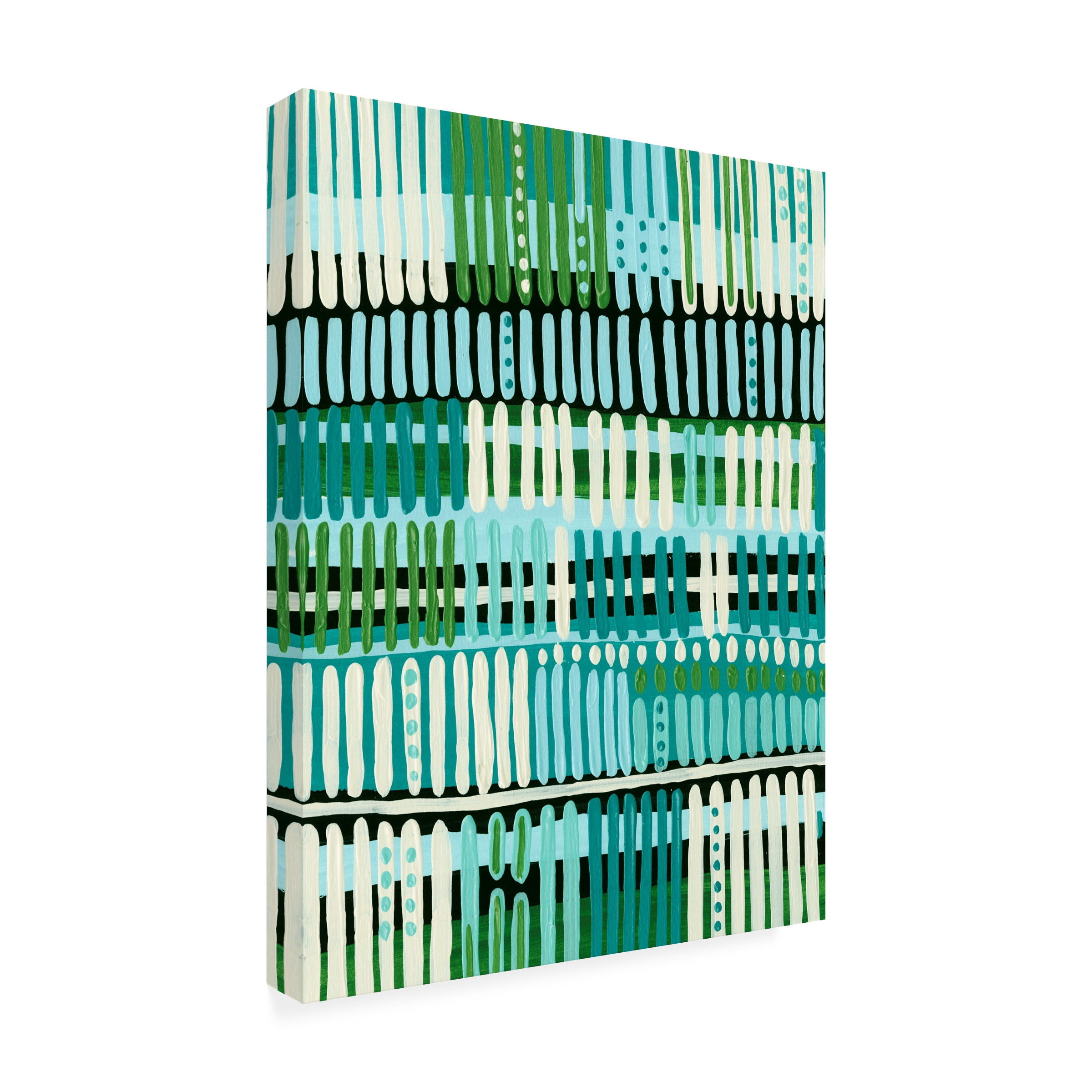 Regina Moore 'Teal Pattern II' Canvas Art
