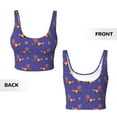 thumbnail image 5 of Kdxio Labrador Retriever Dog Print Workout Crop Tank Top for Women Racerback Yoga Tank Tops Athletic Sports Shirts Exercise Undershirts, 5 of 9