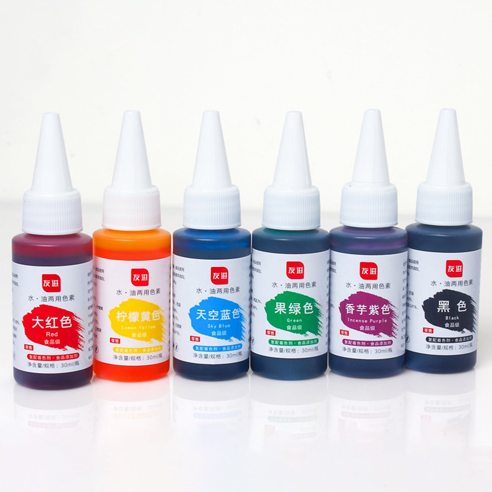 Cheers US 30ml Natural Food Coloring and Soap Dye Liquid Bath Bomb Colorant Food Grade Skin Safe Dye for Slime Pigment Food Dye Bath Bombs DIY Making Crafts Supplies