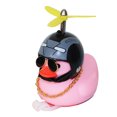 thumbnail image 1 of Adornos De Coche De Pato Rosa, Decoraciones Para Salpicadero De Coche, Gafas Geniales, Pato Con Casco De Hélice, Cadena Dorada Guardurnaity OD016040-04, 1 of 6