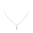 thumbnail image 4 of ANGARA Natural Channel-Set Aquamarine Three Stone Journey Pendant in 925 Sterling Silver for Women (Size-4mm) | March Birthstone, Anniversary, Jewelry Gift for Women | Natural Aquamarine Necklace, 4 of 8