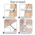 thumbnail image 4 of Push Latch Heavy Duty 4 Pack Push to Open Cabinet Hardware Magnetic Latches for Large Door Push White, 4 of 5