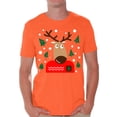 thumbnail image 1 of Awkward Styles Christmas Reindeer Tshirt for Men Xmas Deer Shirt Funny Christmas Shirts for Men Christmas Deer Ugly T Shirt Xmas Gifts for Him Reindeer Ugly Christmas T Shirt Holiday Party Outfit, 1 of 4