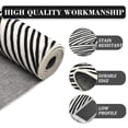 thumbnail image 4 of HIWEAVER Black/White 8' x 10' Washable Abstract Striped Area Rug for Living Room Indoor Throw Neutral Carpet Modern Geometric Non-Slip Foldable Floor Cover for Dorm Home Decor, 4 of 7