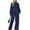 Navy, variant on Stralyhd Long Sleeve Hoodie Set Women Oversized Hooded Polka Dots Tracksuits 2026 Fall Comfy Outwear Clothes Sports 2 Piece Jogger Set Navy 3XL
