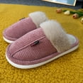 thumbnail image 4 of Womens Fluffy Knit House Slippers Winter Indoor Outdoor Non Slip Walking Shoes Warm Bedroom Slippers, 4 of 6