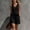 Black, variant on Trikvn 2 Piece Linen Sets for Women Summer Sleeveless V Neck Button Down Peplum Vests Tank Top and Pleated Shorts Matching Set Elegant Beach Casual Vacation Outfits