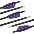 thumbnail image 3 of AMEYXGS 6/12Pcs 30Inch Carbon Arrow Spine 500 Practice Hunting Arrows with 100 Grain Removable Tips for Compound & Recurve Bow & Longbow, 3 of 6