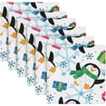 thumbnail image 5 of Coolnut Penguin Cloth Napkins Set of 6,Reusable Washable Polyester Dinner Table Napkins for Kitchen,Dining,Restaurant,Party Decoration, 5 of 7
