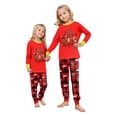 thumbnail image 6 of Christmas Family Pajamas Matching Sets, Gift Box Print Long Sleeve Tees and Plaid Pants, Cozy Loungewear for Family Matching Sets, 6 of 8