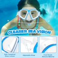 thumbnail image 2 of Kids Swim Goggles, Swim Mask with Nose Cover, Tempered Glass Snorkel Diving Mask for Youth Boys Girls Age 6-14, 2 of 4