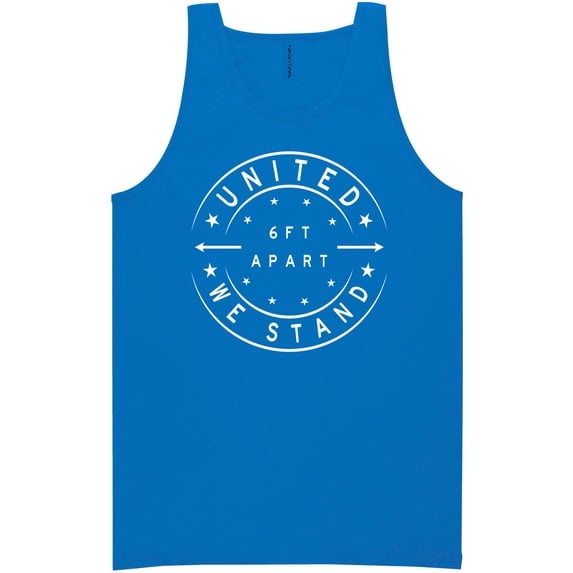 United We Stand - 6 ft Apart Neon Tank Top