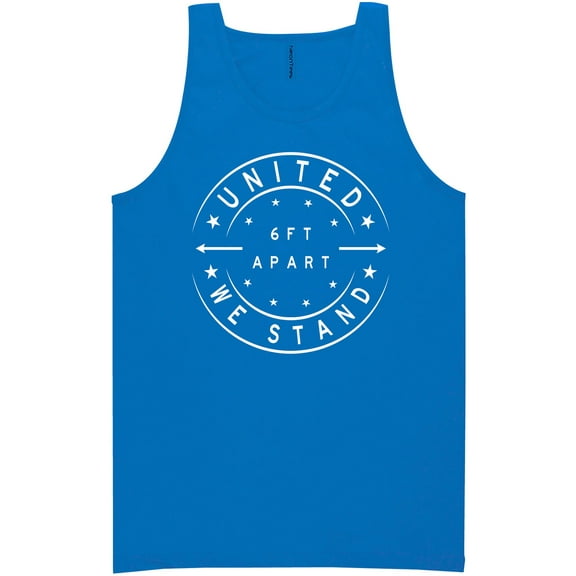 United We Stand - 6 ft Apart Neon Tank Top