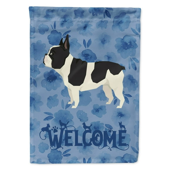 Carolines Treasures CK6243GF French Bulldog Welcome Flag Garden Size Small multicolor