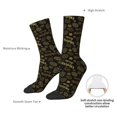 thumbnail image 4 of Logiee Gold Pinecone Merry Christmas Print Adult Socks for Men & Women,Calf Socks, Ankle Socks,Boots Socks,Breathable Casual Sock,Unisex Crew Socks, 4 of 6