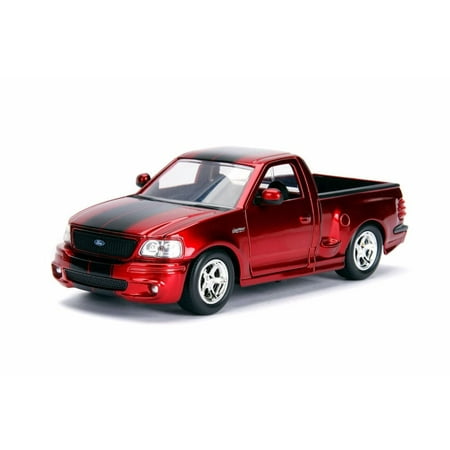 Ford F150 Svt 1999 Ford F-150 SVT Lightning Pickup Truck, Red - Jada 30357WA1 - 1/24 Scale Diecast Model Toy Car ()