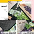 thumbnail image 4 of Wine Kitchen Rugs and Mats Non Skid Washable, Non-Slip Backing Kitchen Rug Set of 2 for Floor, Kitchen Decor Runner Rug Sets for Kitchen (17"x47.2"+17"x30", Wine), 4 of 7
