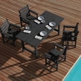 thumbnail image 3 of JUSTLET 5 PC Outdoor Patio Furniture Set, Patio Dining Sets, 4 Chairs and 1 Table, Black, 3 of 10