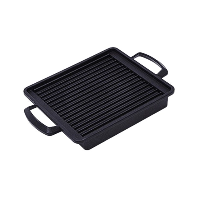Primegos Aluminum Rectangle Griddle with Helper Handles Nonstick Griddle Grill Seasoned Versatile Stovetop Oven Indoor Outdoor Use
