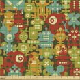 thumbnail image 2 of Cartoon Upholstery Fabric by the Yard, Colorful Robot Monsters Sci Fi Style Retro Game Cyborg Fantasy Alien Pattern, Decorative Fabric for DIY and Home Accents, Multicolor by Ambesonne, 2 of 5