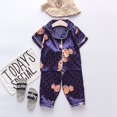 thumbnail image 1 of Pantalones de manga corta para bebés, niños y niñas, pijamas casuales con estampado de conejo, oso y flores, 1 of 4