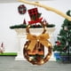 thumbnail image 4 of Adorno colgante de corona navideña, adornos navideños de corona de muñeco de nieve con decoración de luz LED, 4 of 5