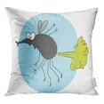 thumbnail image 1 of RYLABLUE Brown Funny Fly Farting Colourful Cartoon Quirky Character Throw Pillowcase Cushion Case Cover, 1 of 1
