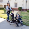 thumbnail image 6 of Baby Trend Sit N' Stand Easy Fold Travel Toddler  Baby Double Stroller, Khaki, 6 of 11