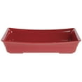 thumbnail image 5 of HUBERT® Cold Food Bar Pan Full Size Red Melamine Curveware Pan - 19 1/2"L x 12"W x 4"D, 5 of 5